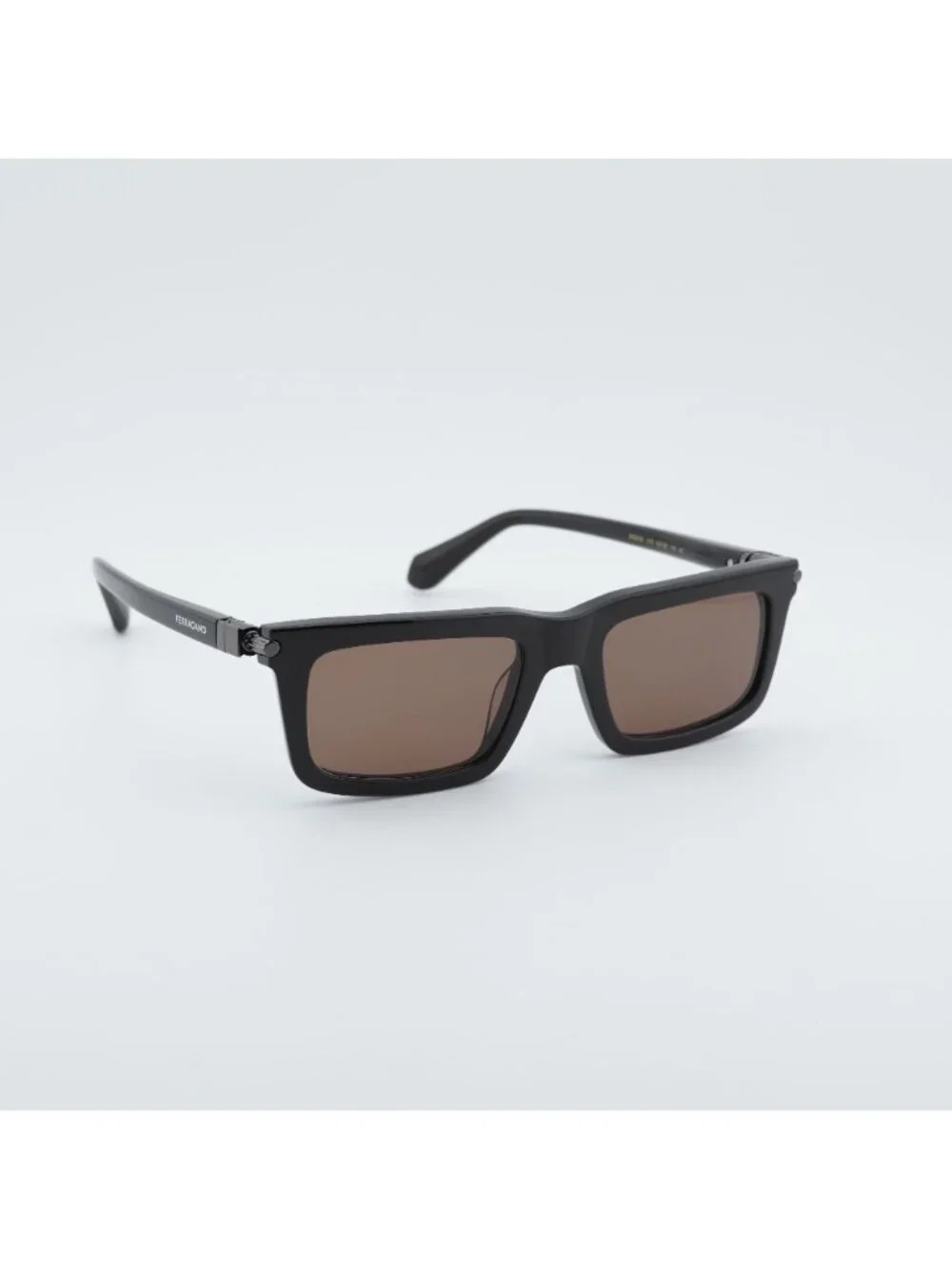 Salvatore Ferragamo SF2015S 210 Sunglasses Brown Rectangle Frame, Brown Lenses